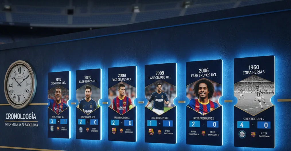 Cronología de Inter Milan Contra Fc Barcelona