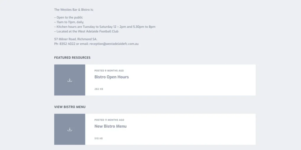 Football club menu img