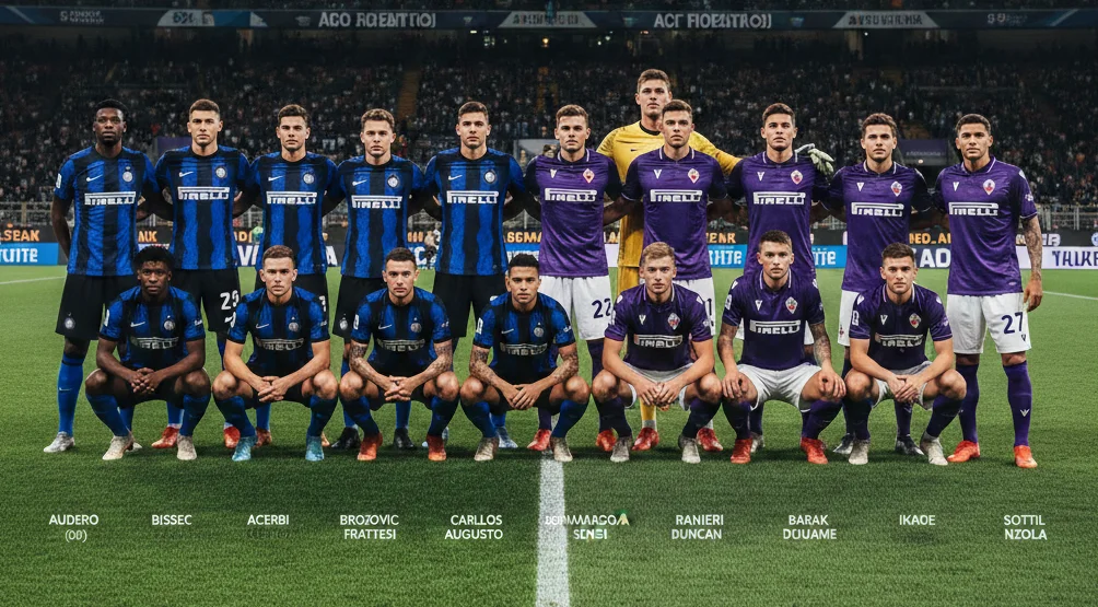 Inter Milan vs ACF Fiorentina Lineups