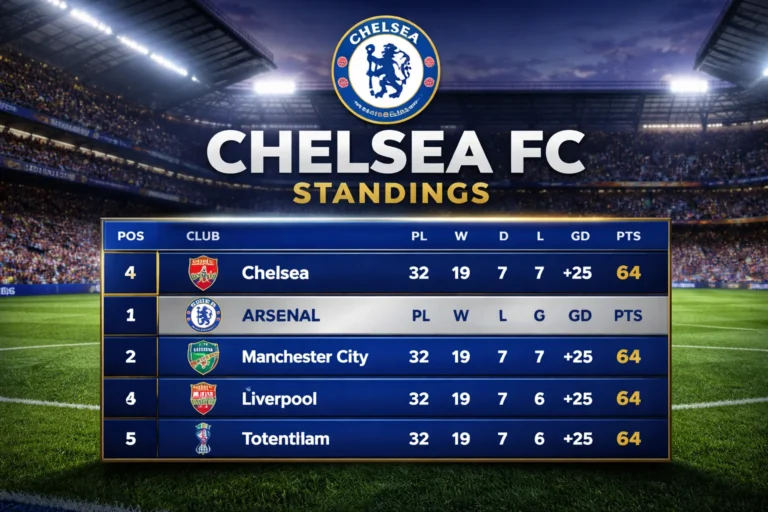 Chelsea Football Club Standings