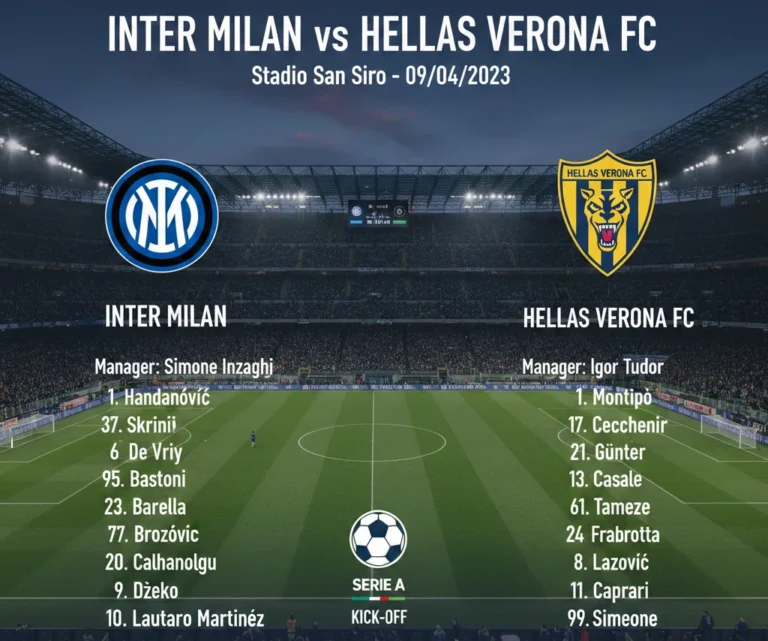inter milan vs hellas verona fc lineups