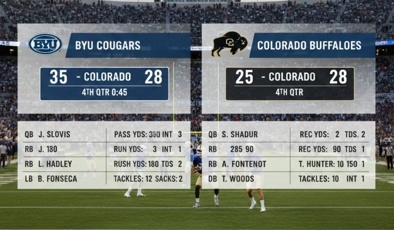 byu football vs colorado buffaloes football match player stats