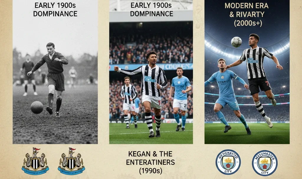 cronología de newcastle united contra manchester city