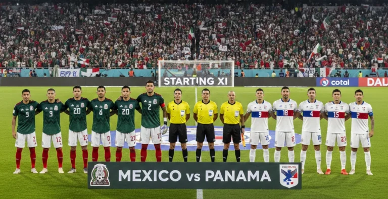 Mexico National Football Team vs Panama National Football Team Lineups​