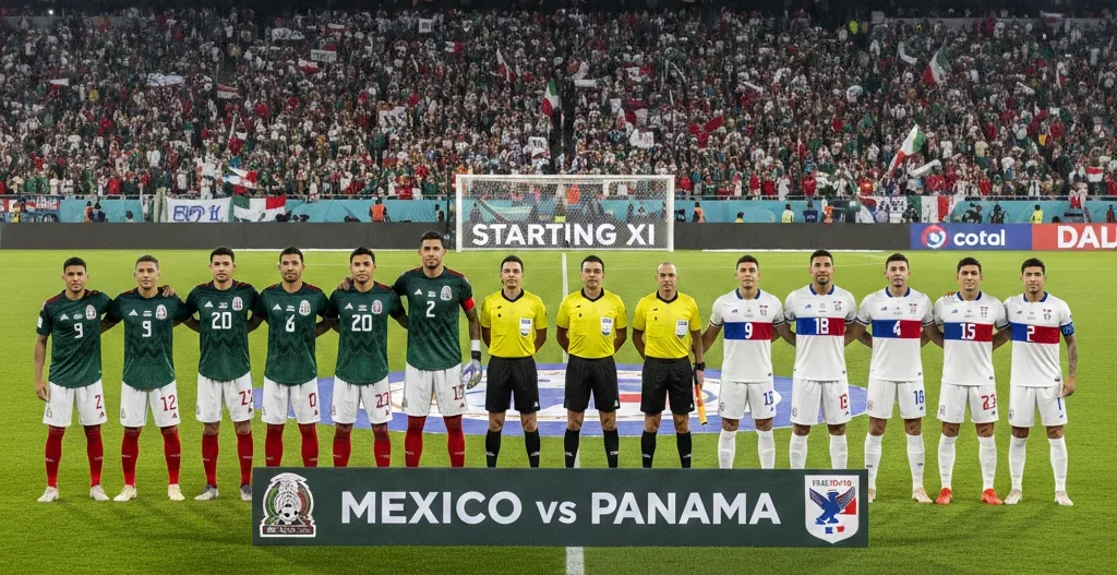 Mexico National Football Team vs Panama National Football Team Lineups​