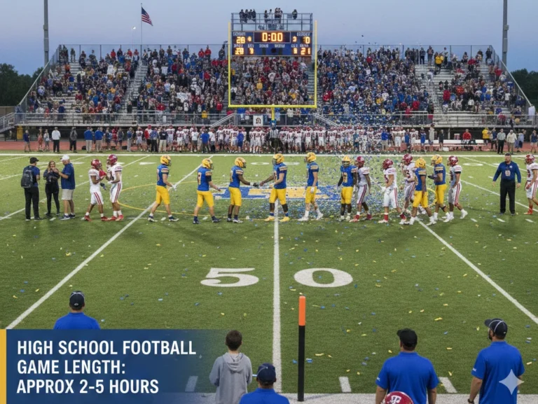 how long are high school football games
