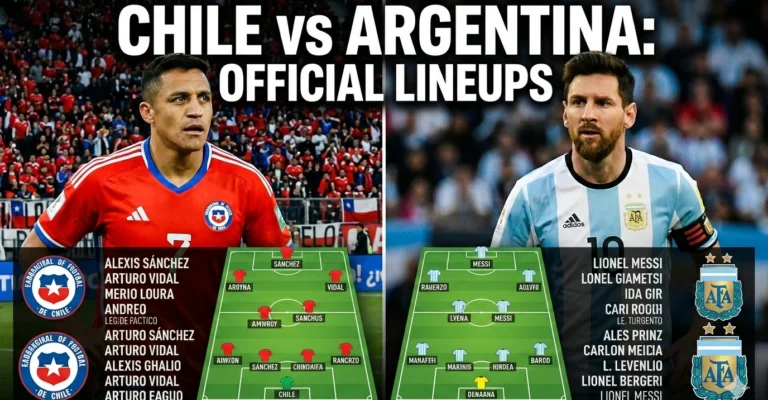chile national football team vs argentina national football team lineups