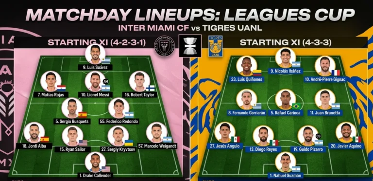 inter miami vs tigres uanl lineups