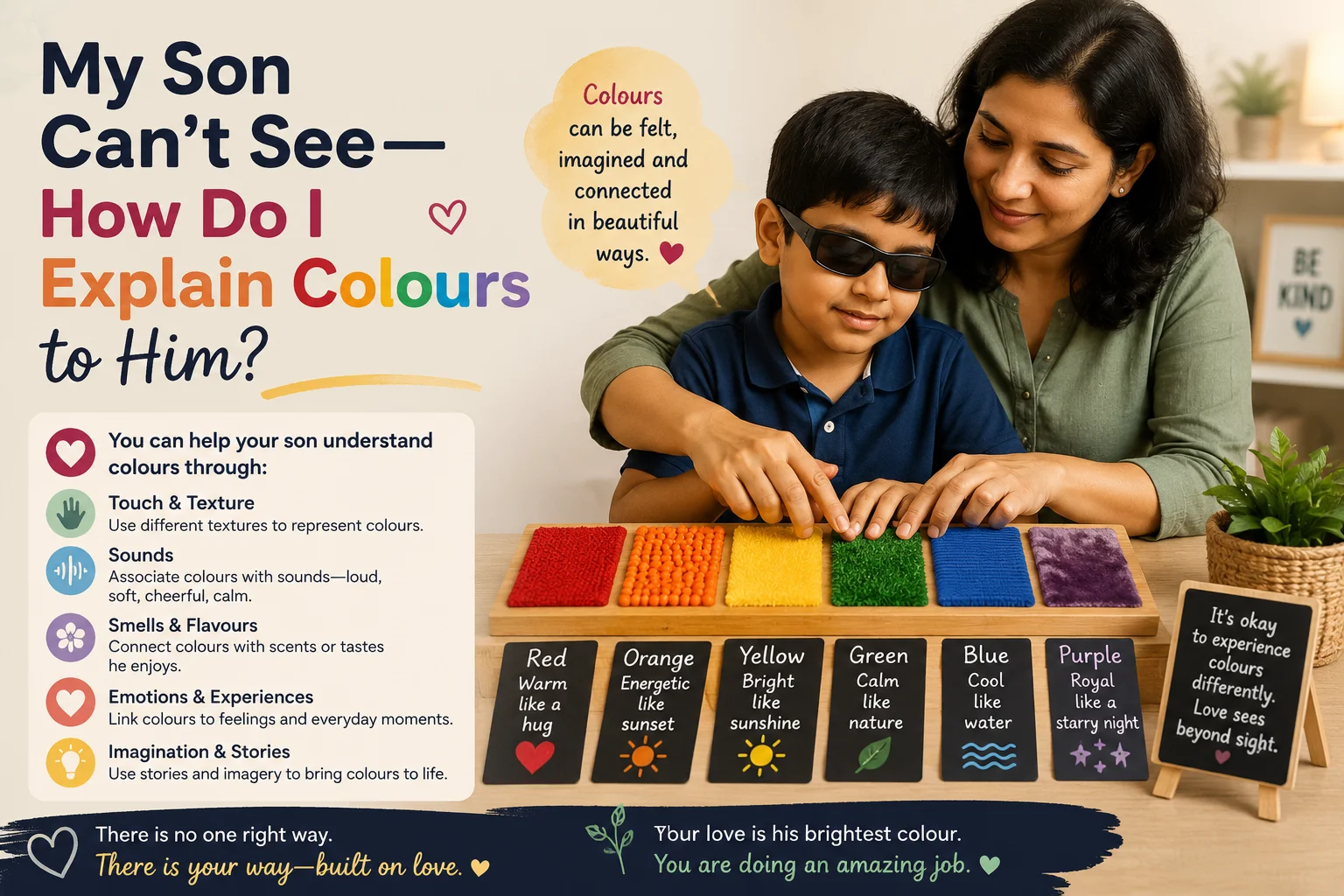My Son Can’t SeeHow Do I Explain Colours to Him?