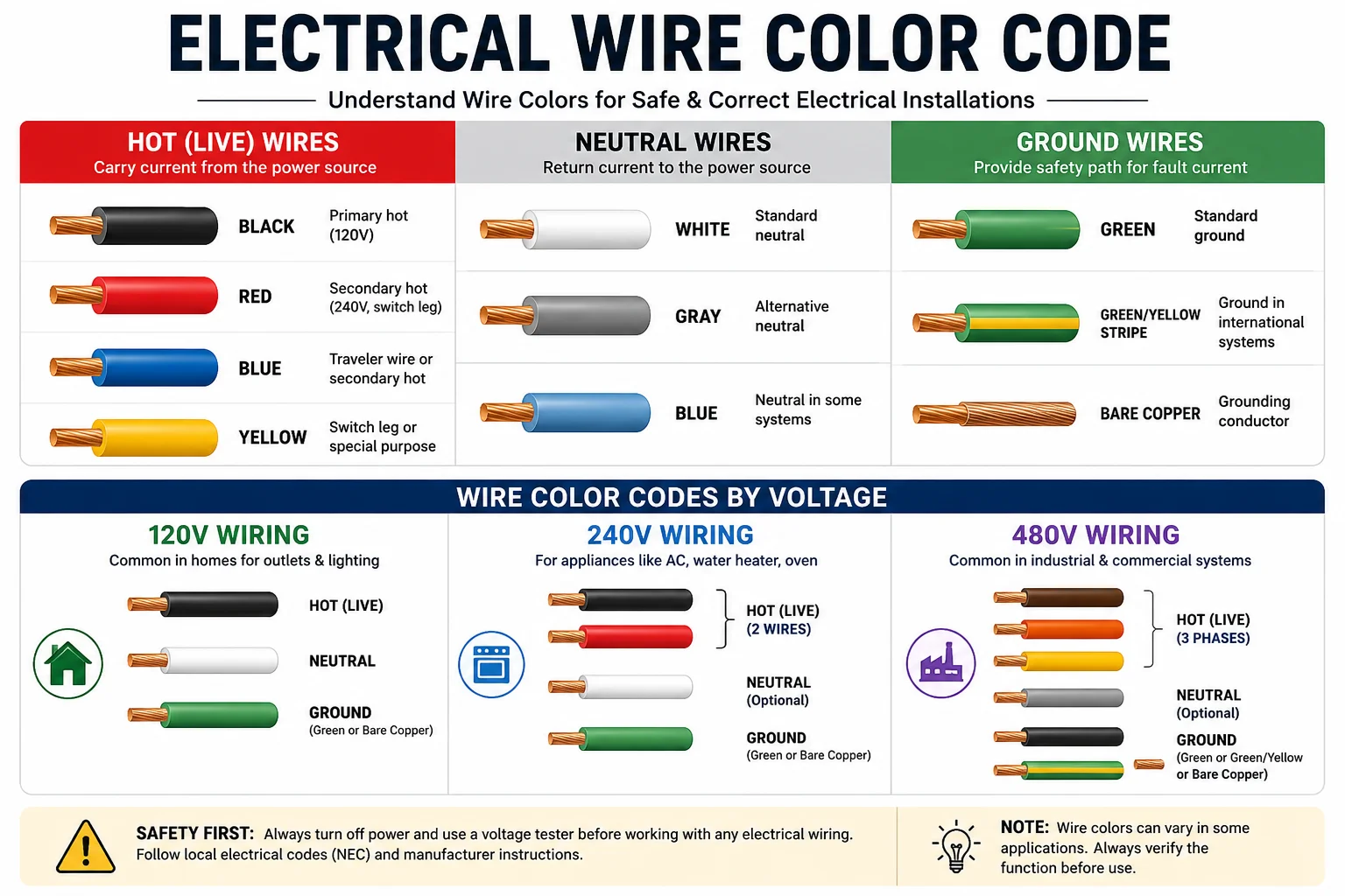 Electrical Wire Color Code