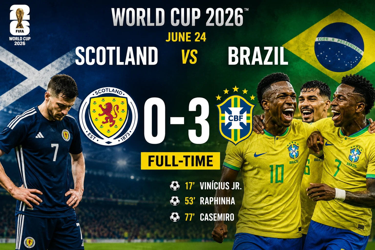 Scotland vs Brazil