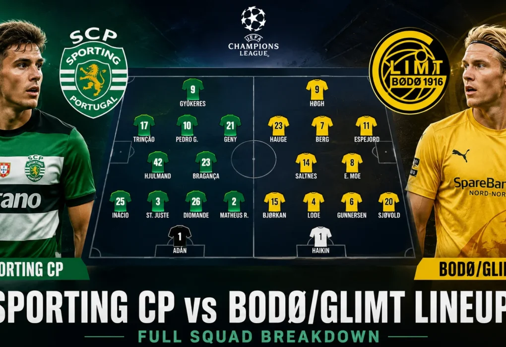 Sporting CP vs Bodø_Glimt Lineups