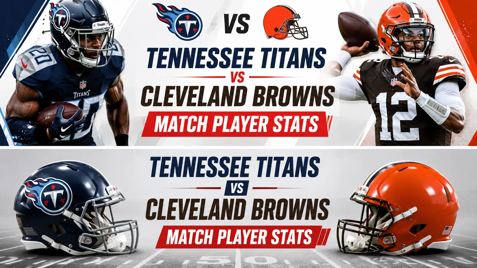 Tennessee Titans vs Cleveland Browns Match Player Stats