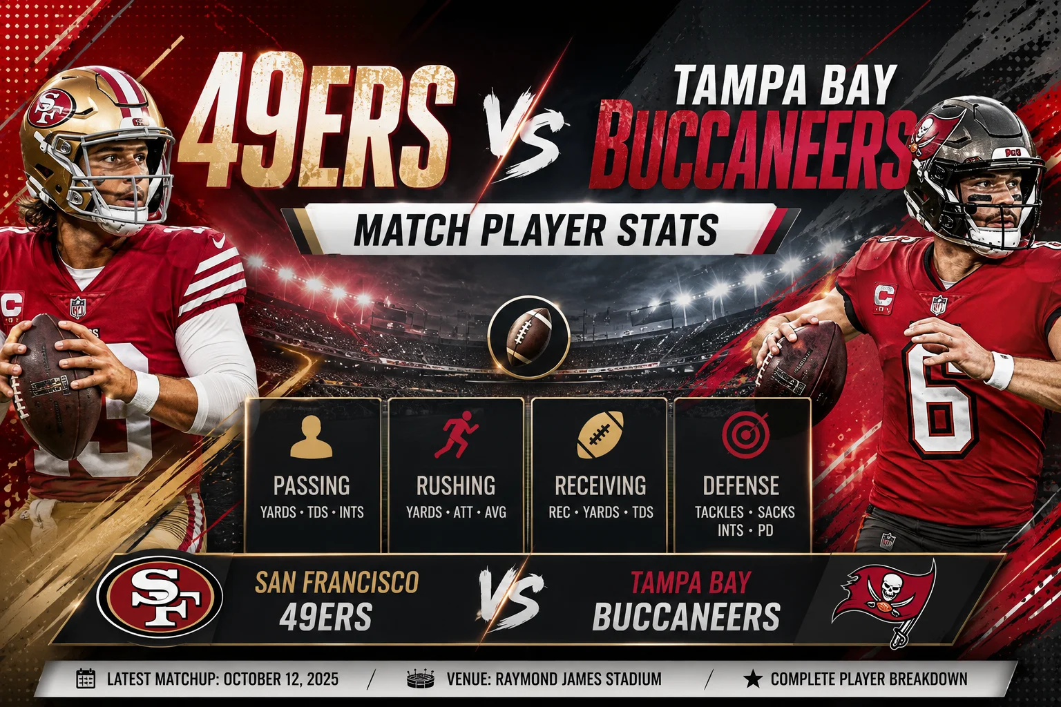 49ers vs tampa bay buccaneers match player stats