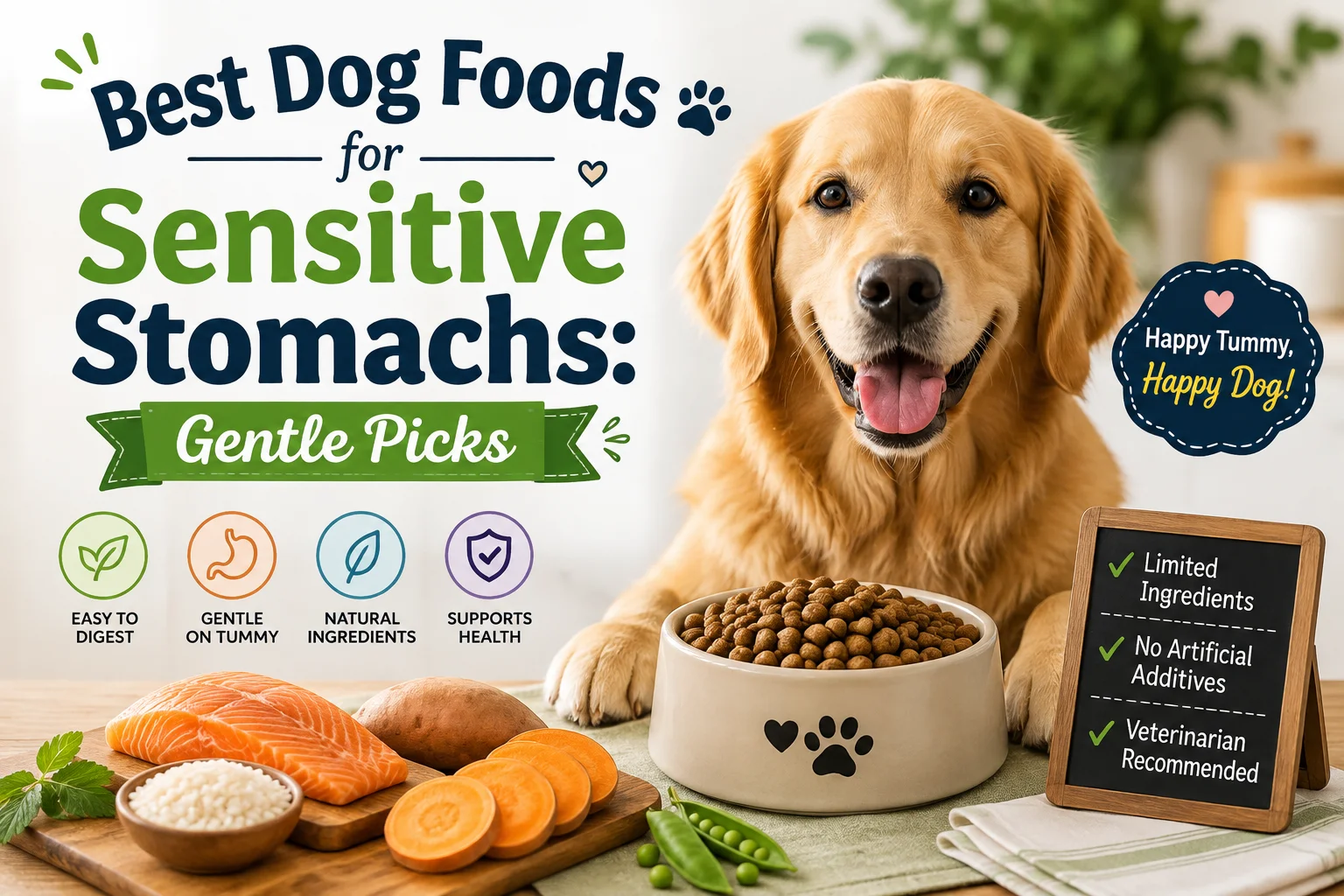 Best Dog Foods for Sensitive Stomachs