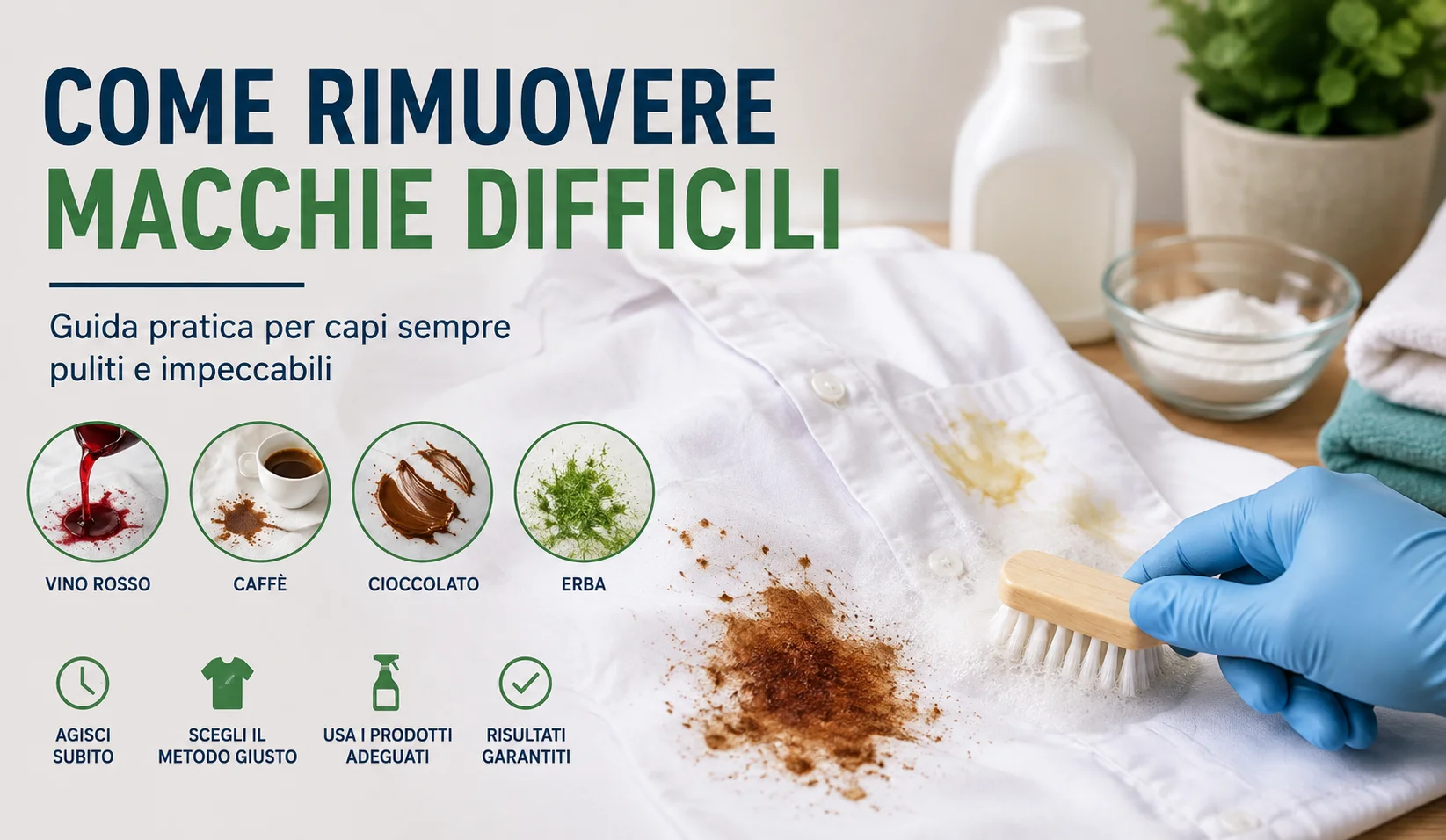Come Rimuovere Macchie Difficili