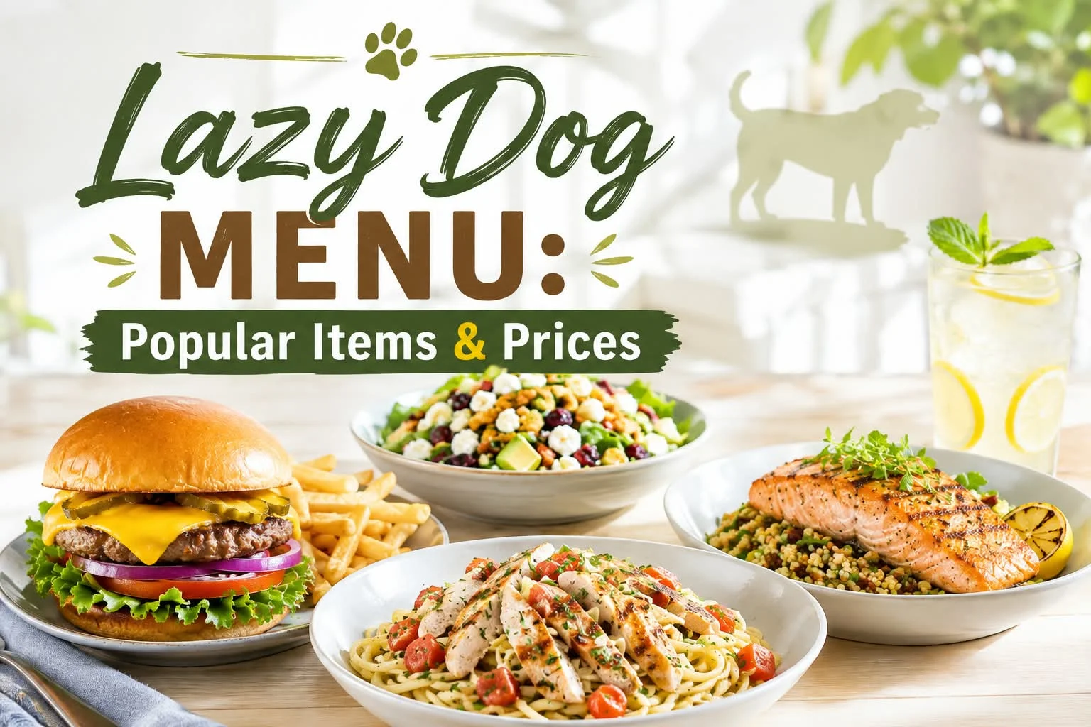 Lazy Dog Menu