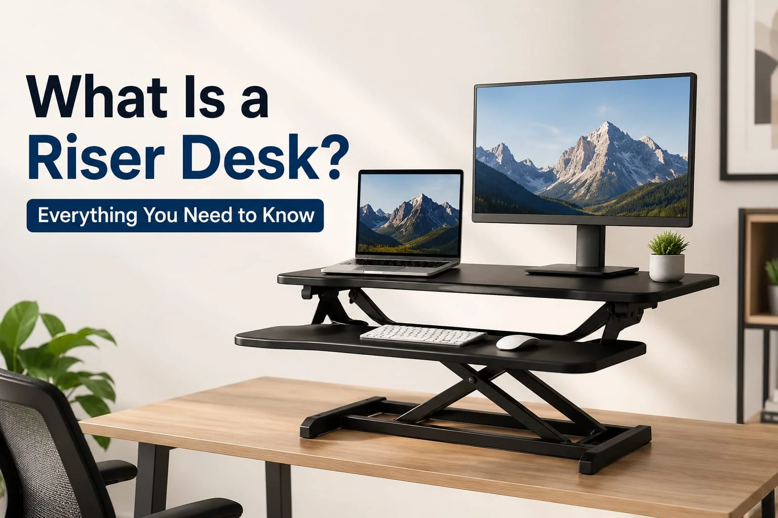 What Is a Riser Desk Everything You Need to Know