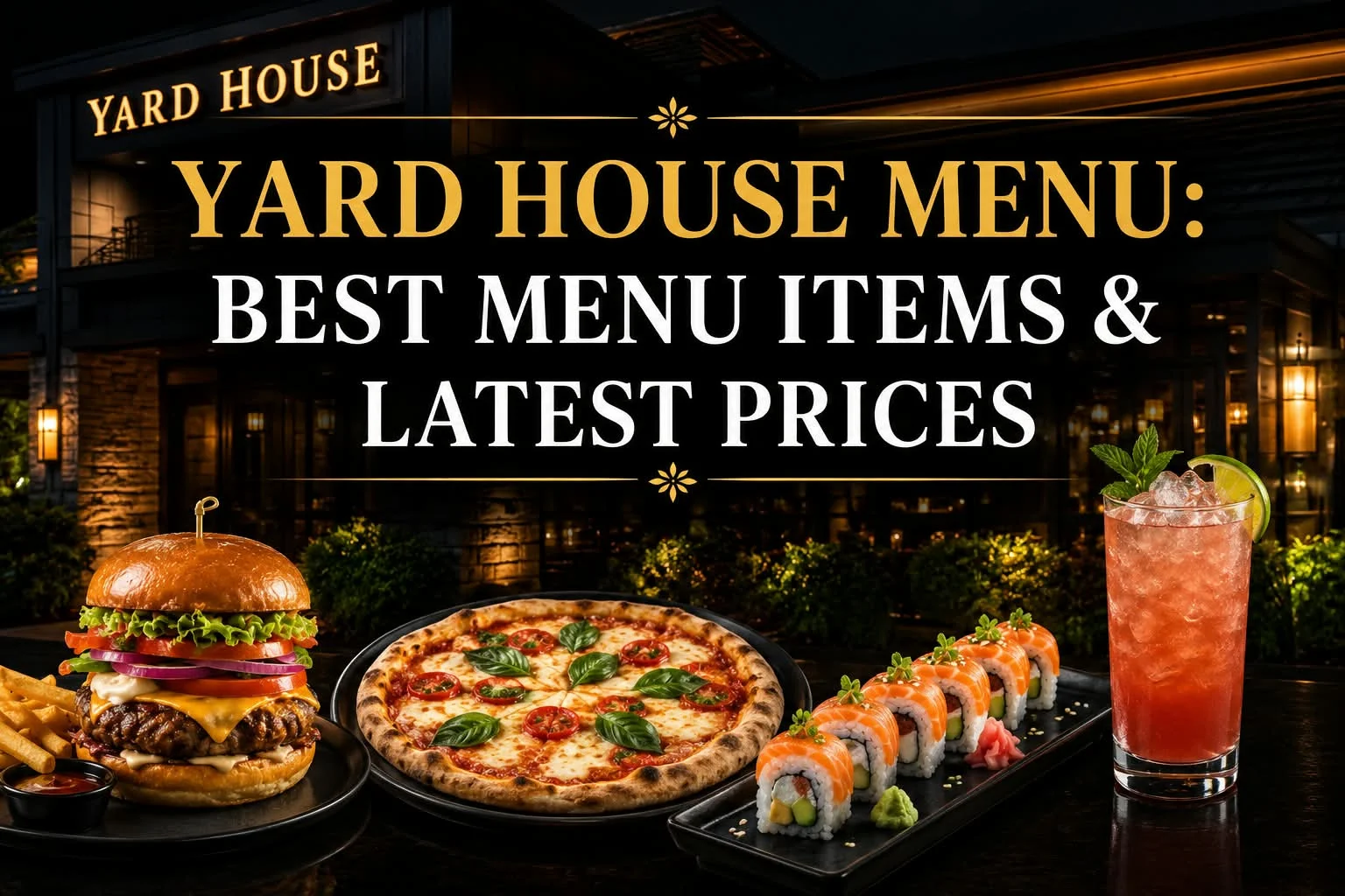 Yard House Menu