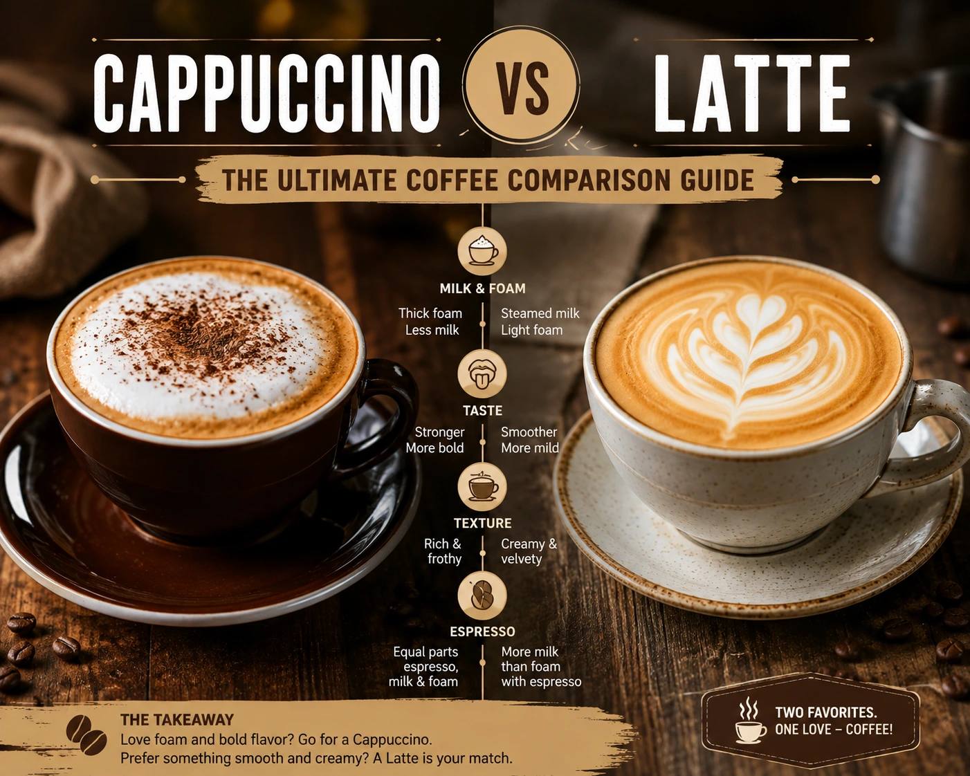 cappuccino vs latte