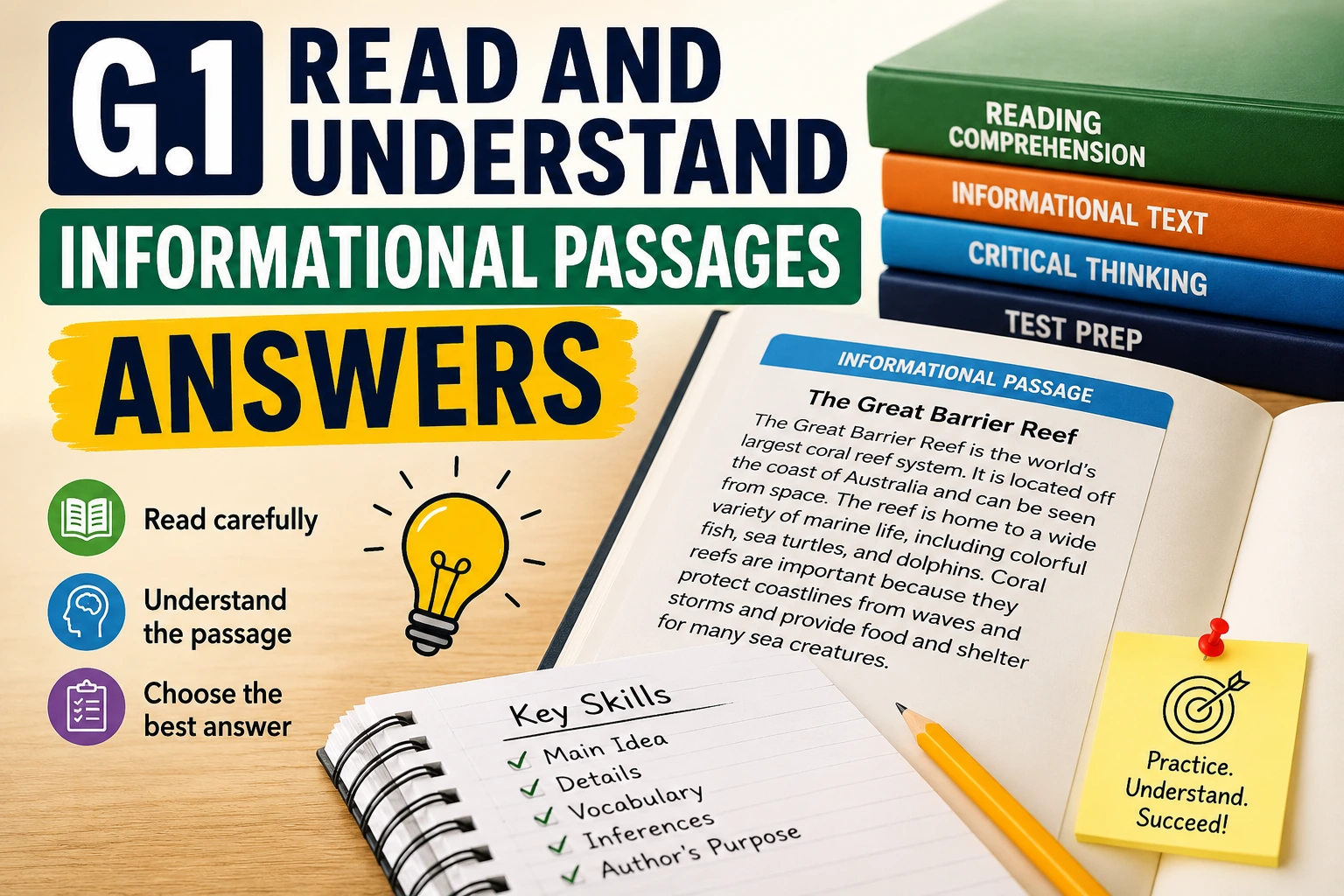 g.1 read and understand informational passages answers