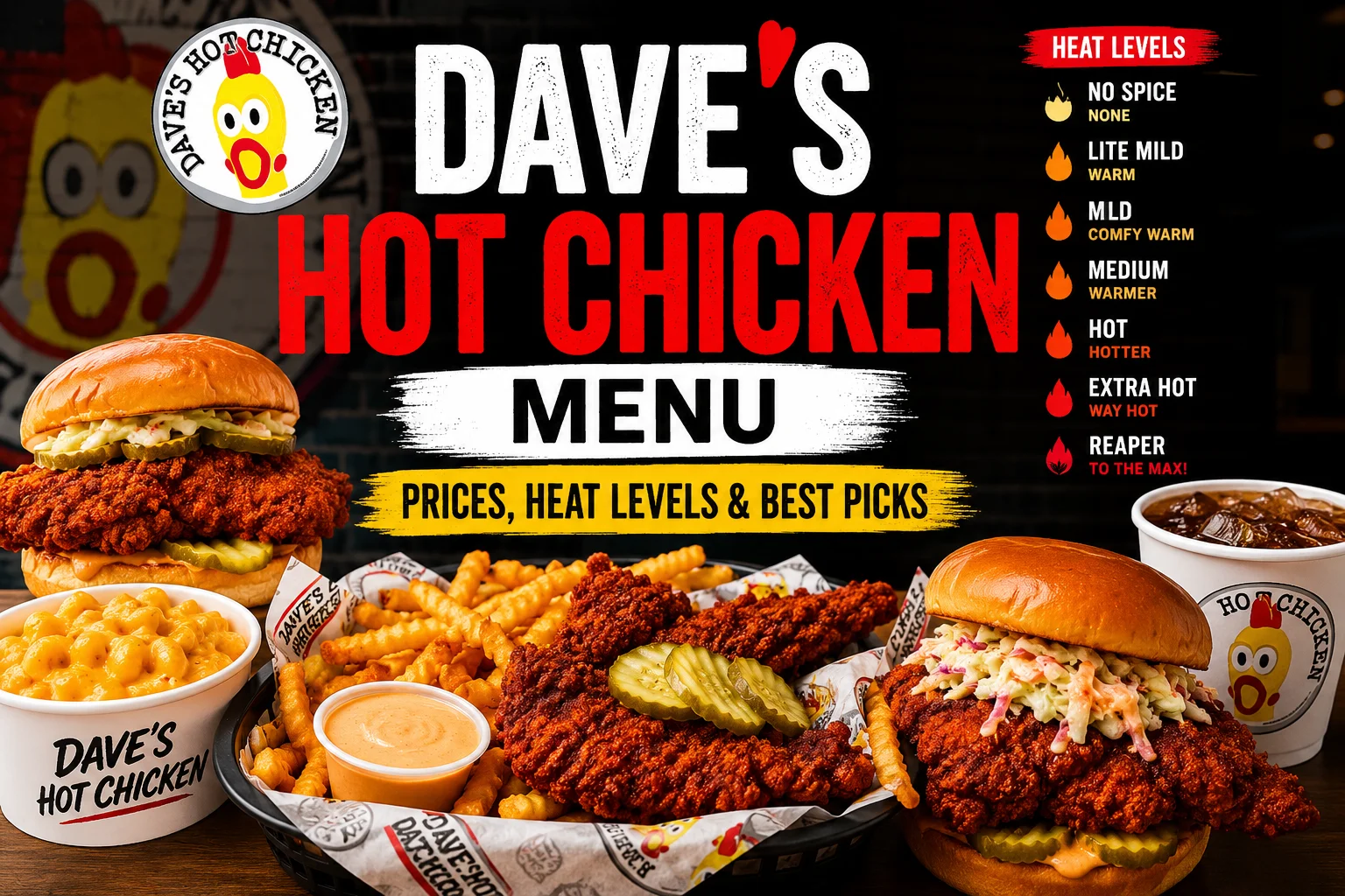 Dave’s Hot Chicken Menu
