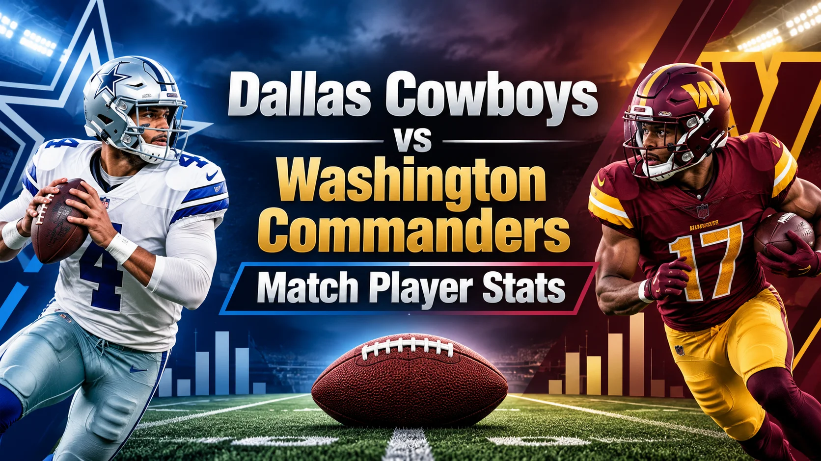 dallas cowboys vs washington commanders match player stats