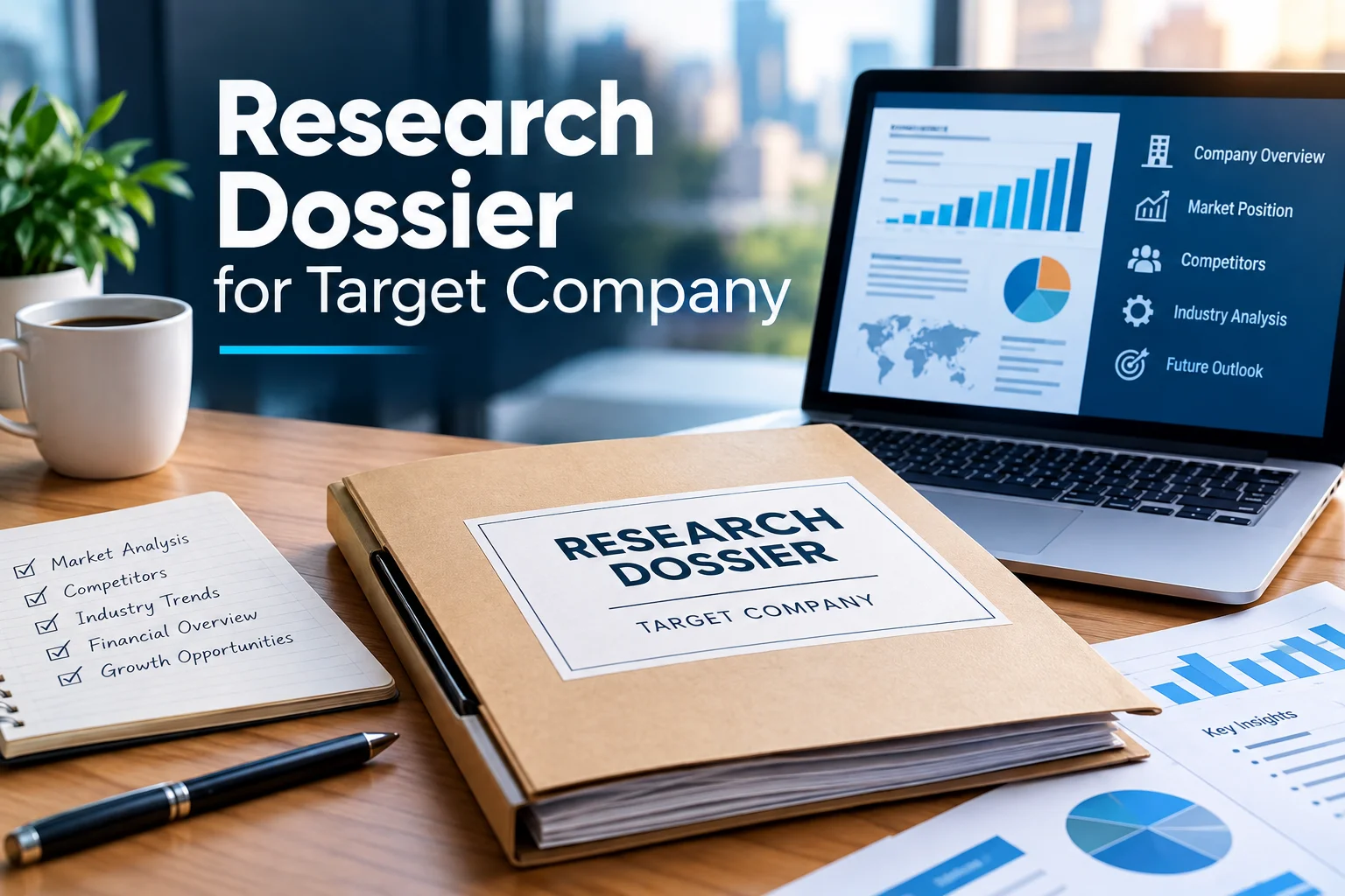 research dossier for target company