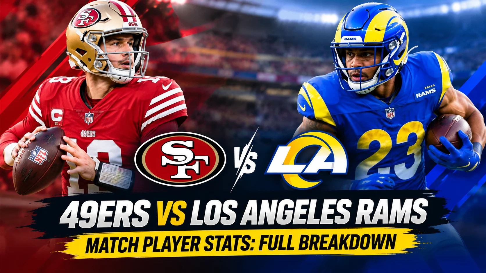 49ers vs Los Angeles Rams Match Player Stats