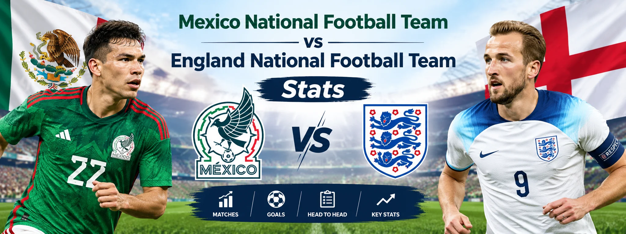 Mexico National Football Team vs England National Football Team Stats: Match Insights